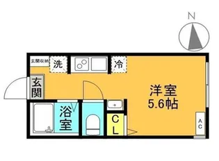 神奈川県横浜市神奈川区三ツ沢上町【アパート】の間取り