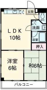 サンクレスト本中山【2階】の間取り