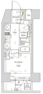Log戸越【12階】の間取り