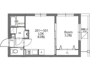 ノブレス上落合【2階】の間取り