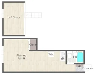 スカイビュー本多【2階】の間取り