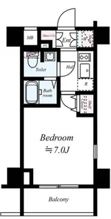 プレール・ドゥーク大崎【6階】の間取り