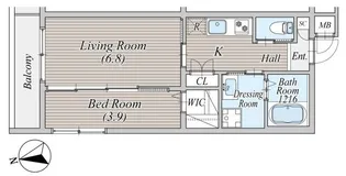 CLIVIA市川大門通り【2階】の間取り