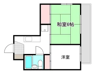 ハイネス江波【5階】の間取り