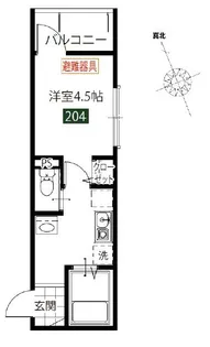 メルディア調布【2階】の間取り