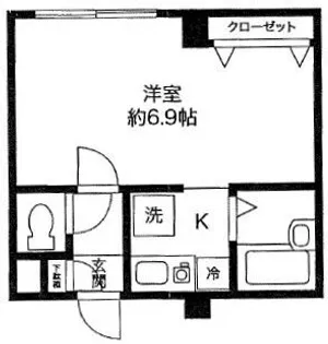 東京都台東区根岸1【マンション】の間取り