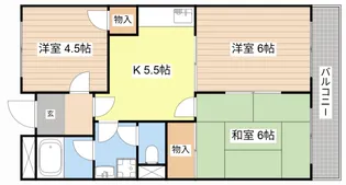Limpia末広【2階】の間取り