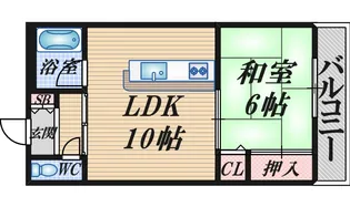 箕輪マンション【3階】の間取り