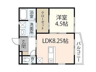LA PORTE 江波本町【2階】の間取り