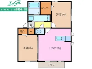 ピース【2階】の間取り