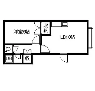 レジデンス関【2階】の間取り