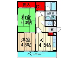 サンコーポ寿【1階】の間取り