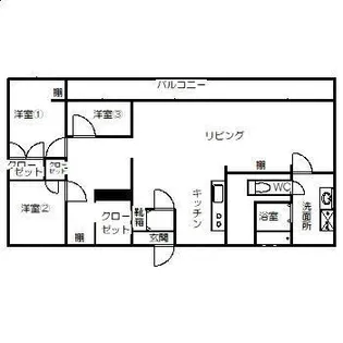 中川ビル【3階】の間取り