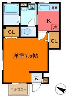 カーサ・ソーレ松原2【1階】の間取り