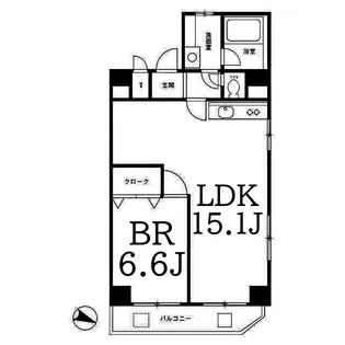 ピュアハイム本田【4階】の間取り