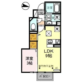 ラスール B棟【1階】の間取り