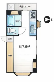 山洪ビル【2階】の間取り