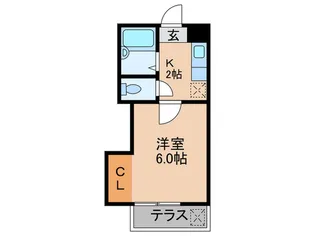 サンフラット【1階】の間取り