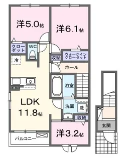 グレイスフルT【2階】の間取り