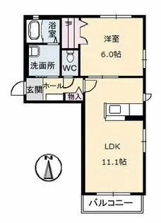 メゾンド・江の内【2階】の間取り