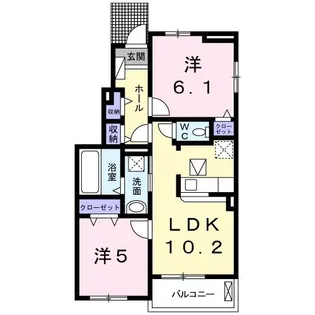 エルヴィータ【1階】の間取り