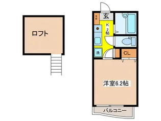 ル-ブル参番館【1階】の間取り