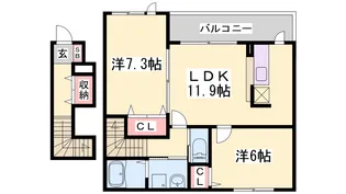 エムズハウス【2階】の間取り