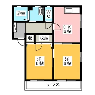 アイキャス【1階】の間取り