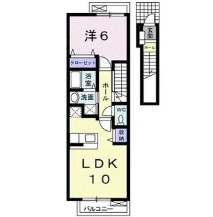 グラン・メランジュII【2階】の間取り