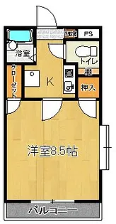 ヴィラージュI【3階】の間取り