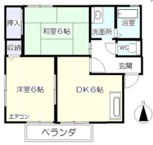ロイヤルガーデン大手町I【1階】の間取り