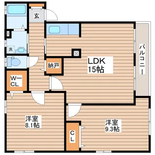 サンクレスト南仙台II【1階】の間取り