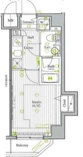 アーバンヴィスタ王子【5階】の間取り