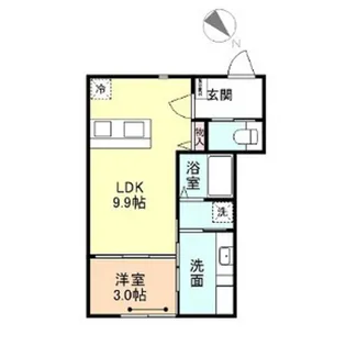 One-leaf clover【2階】の間取り