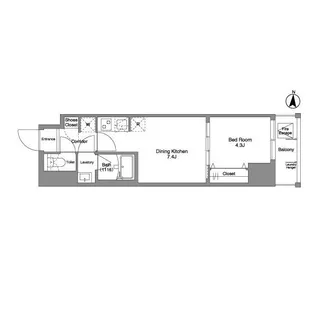 Daffitto錦糸町【2階】の間取り
