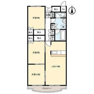 クプラマンション【1階】の間取り