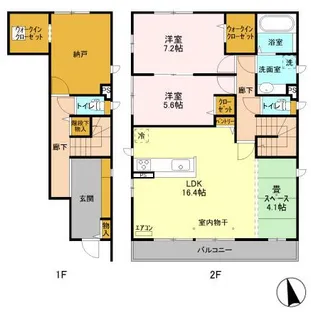 グランドソレイユVIの間取り