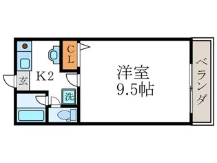 コジマハイツ【2階】の間取り