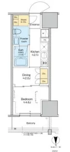 プラウドフラット四谷三丁目【13階】の間取り