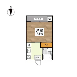 上熊本ALIVE【2階】の間取り