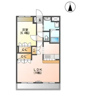 ガーデンヒルズ【1階】の間取り