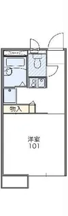 レオパレスケイツハイムA【2階】の間取り