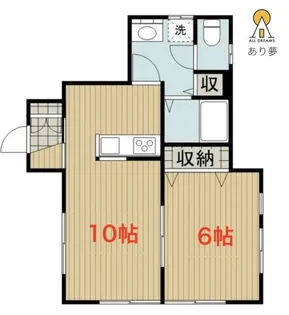 カーサ森B【1階】の間取り