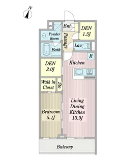 サンメゾン新横浜【2階】の間取り
