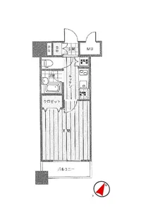 セルカディア港区芝浦【5階】の間取り