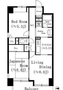グリーンコート【8階】の間取り