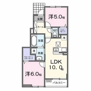 エトワール・イリゼ B【1階】の間取り