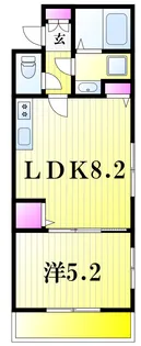 June Six SKY【5階】の間取り