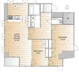 第2栄晃ビル【5階】の間取り