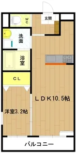 リジェールヌーヴォー【1階】の間取り